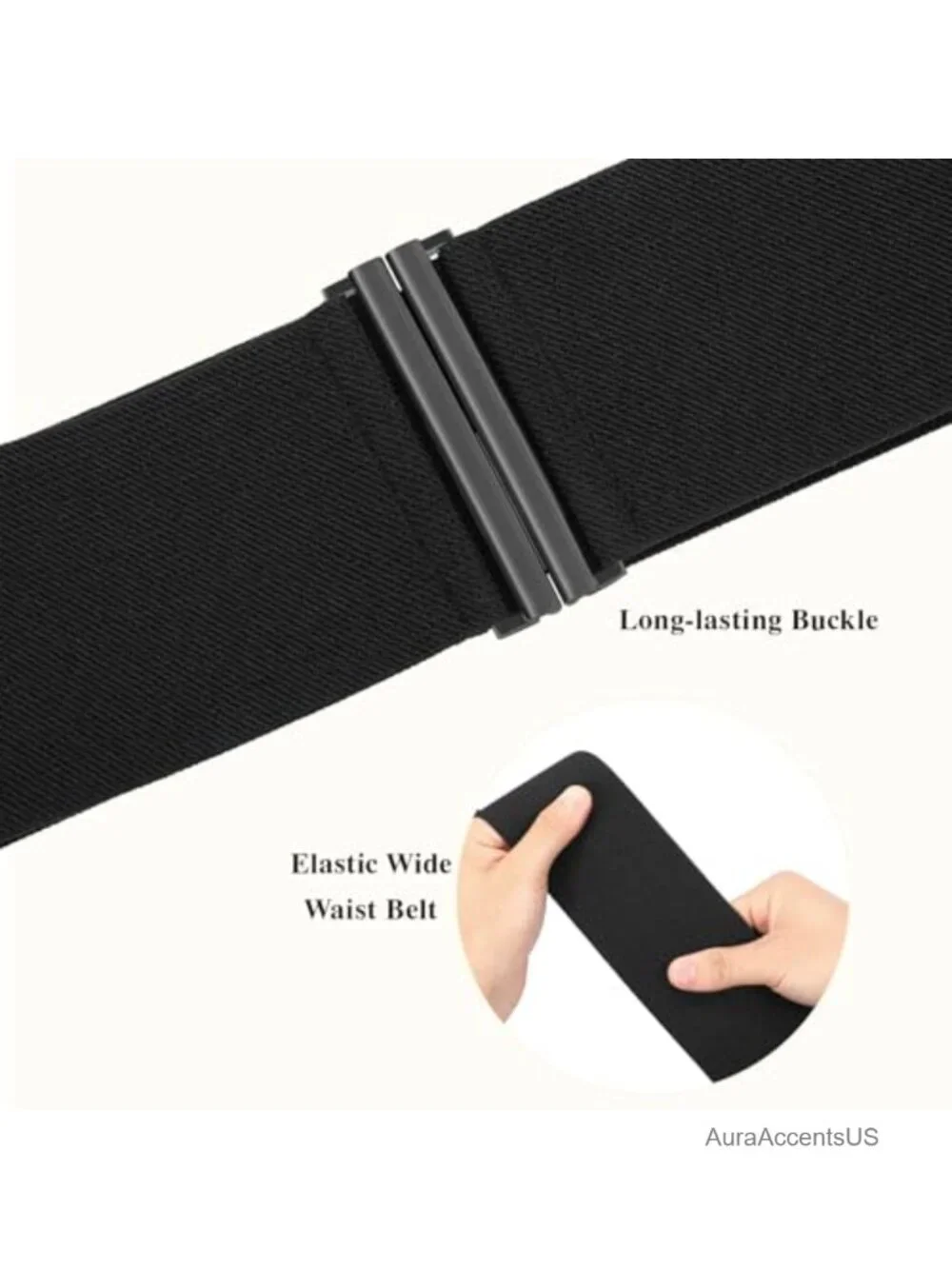 Wide Elastic Stretchy Waist Belt for Dresses Corset Cinch Belt 3 Inch